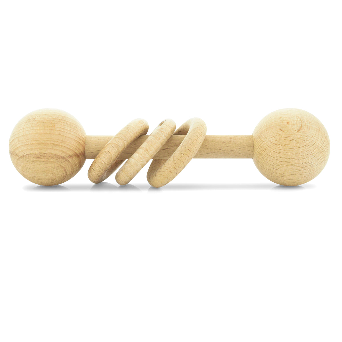 Wooden Baby Toys Wooden Rattle 4PC Handmade Natural Organic