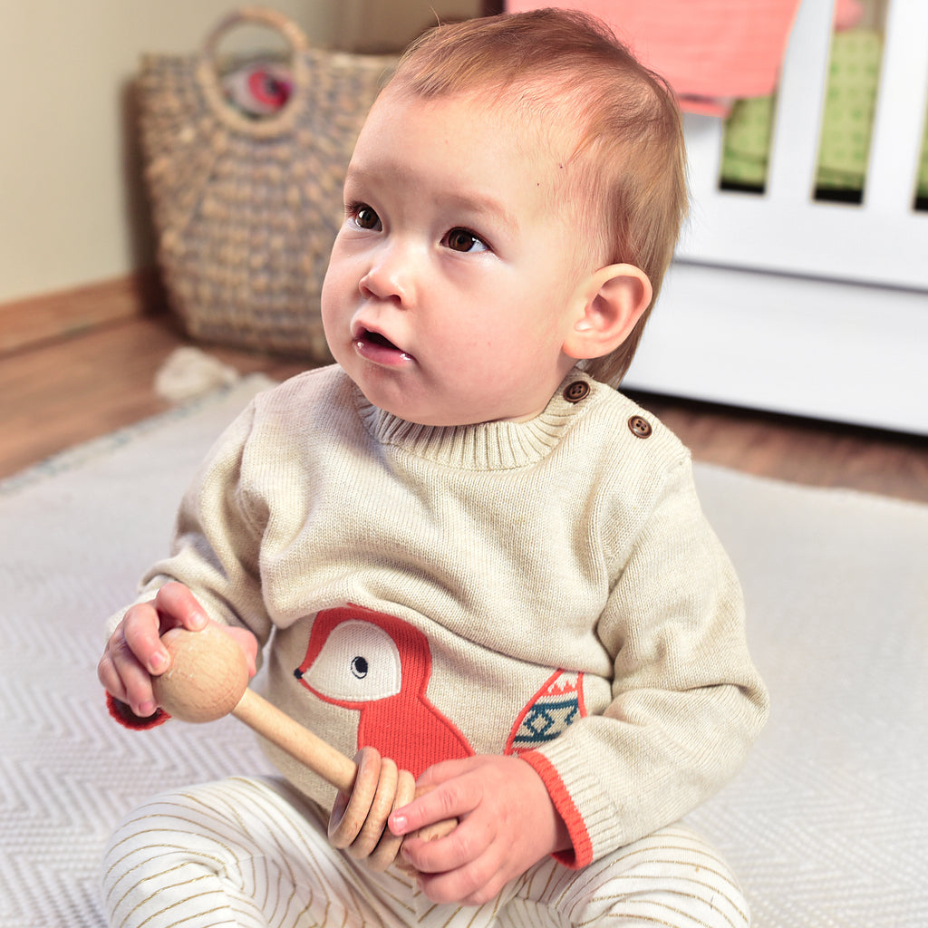 Small Baby Rattle Classic Baby Rattle – Jam Naturals LLC