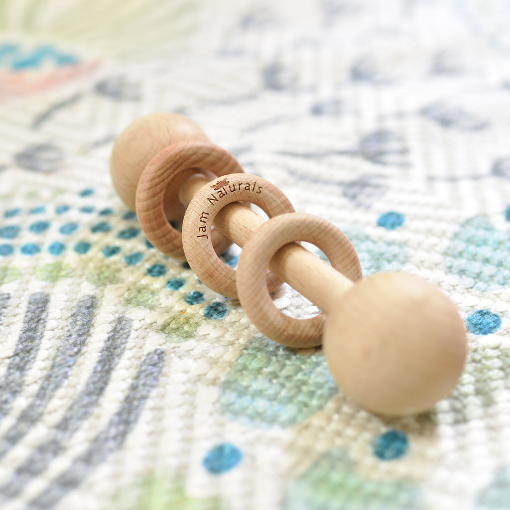 Babble Rattle Classic Baby Rattle – Jam Naturals LLC